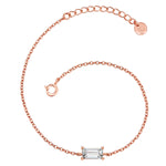 Armband mit Zirkonia rosévergoldet