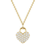 Herz Kette gold Zirkonia