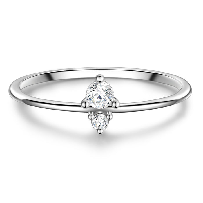 Silber Ring mit Zirkonia