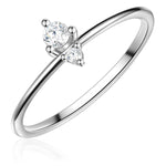 Silber Ring mit Zirkonia