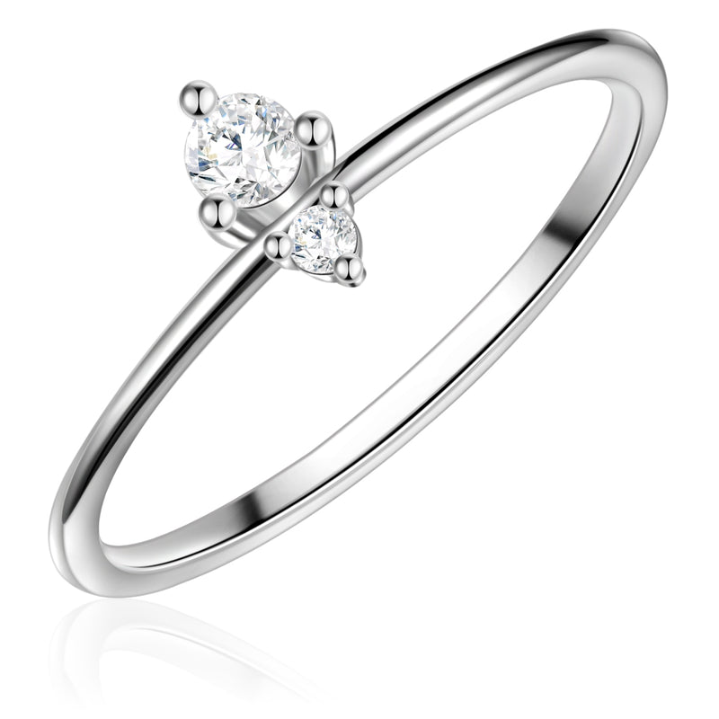 Silber Ring mit Zirkonia