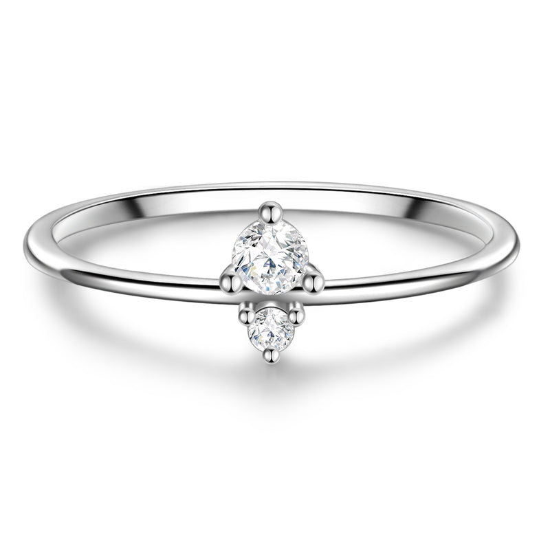 Silber Ring mit Zirkonia