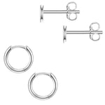 Ohrstecker und Creolen Set