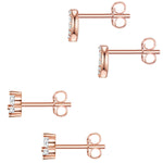 Ohrstecker Set Herz mit Zirkonia