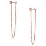 Ohrhänger mit Zirkonia roségold