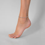 Fußkette silber