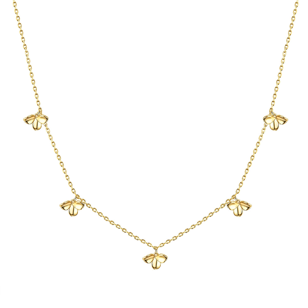 Halskette Blüten gold