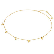 Halskette Blüten gold