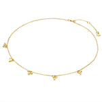 Halskette Blüten gold