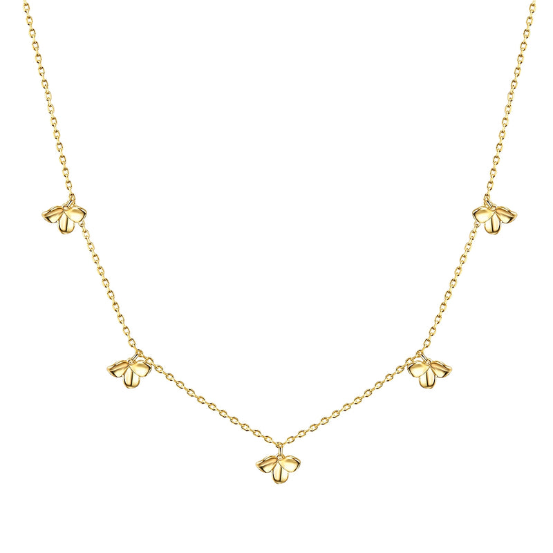 Halskette Blüten gold