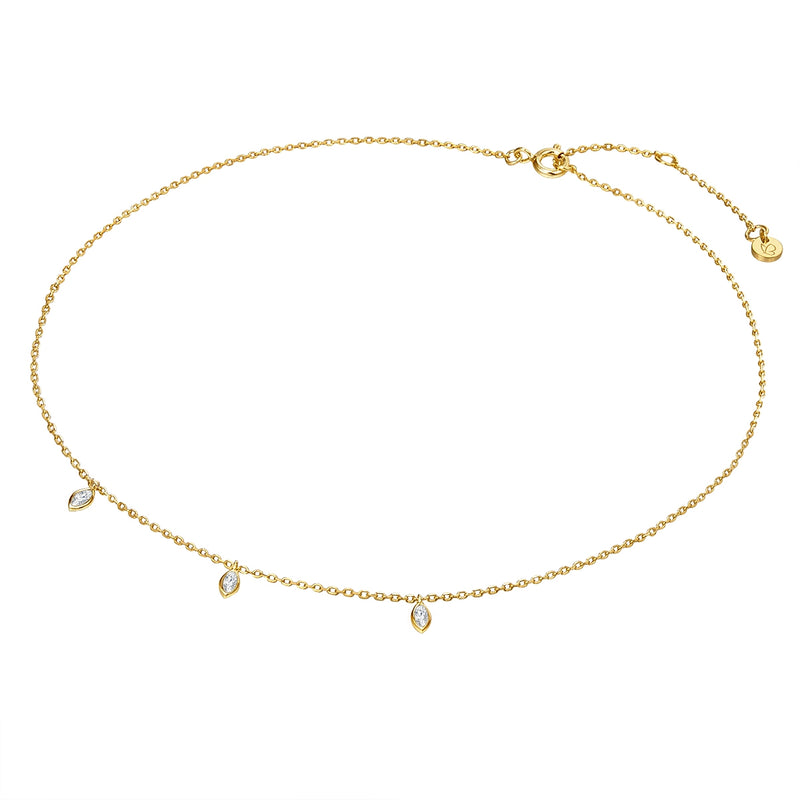 Silber Kette mit Zirkonia