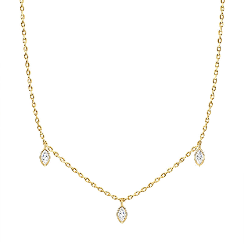 Silber Kette mit Zirkonia