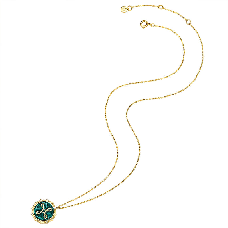 Kette LOVE mit Zirkonia/Emaille gelbgold