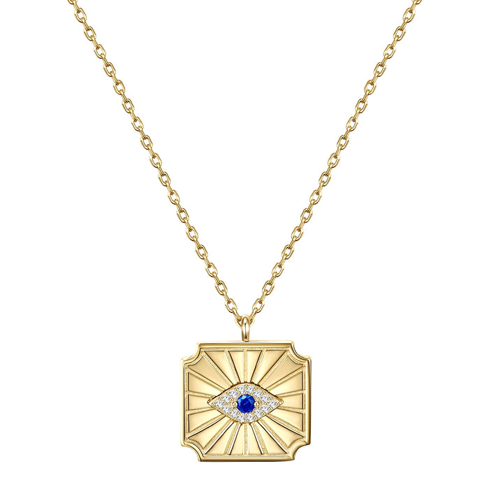 Hals Kette allsehendes Auge Zirkonia