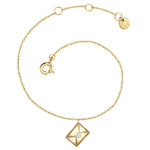 Armband UMSCHLAG mit Zirkonia gelbgold