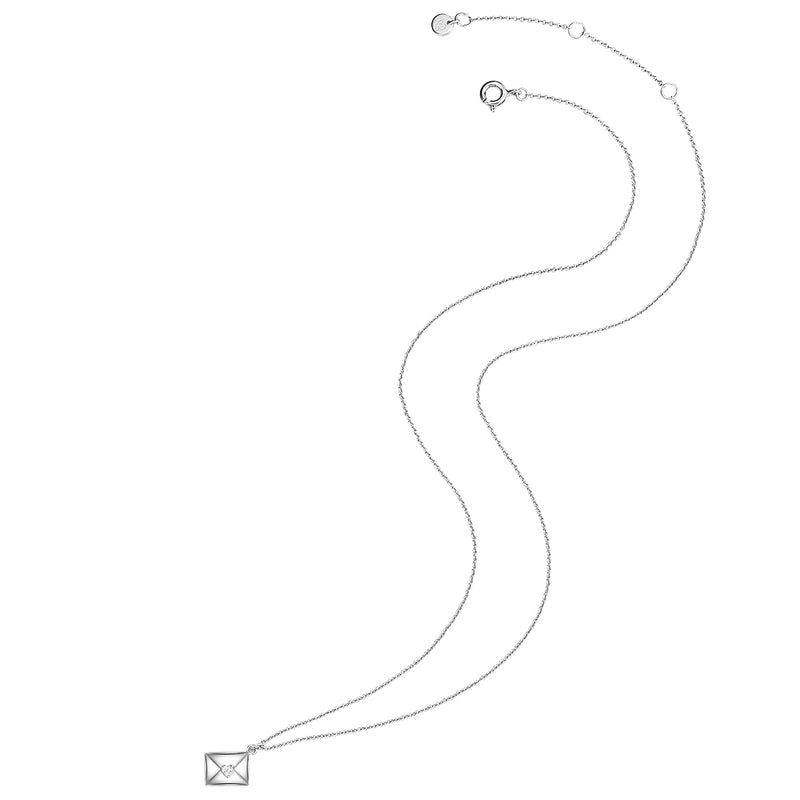 Kette UMSCHLAG mit Zirkonia silber