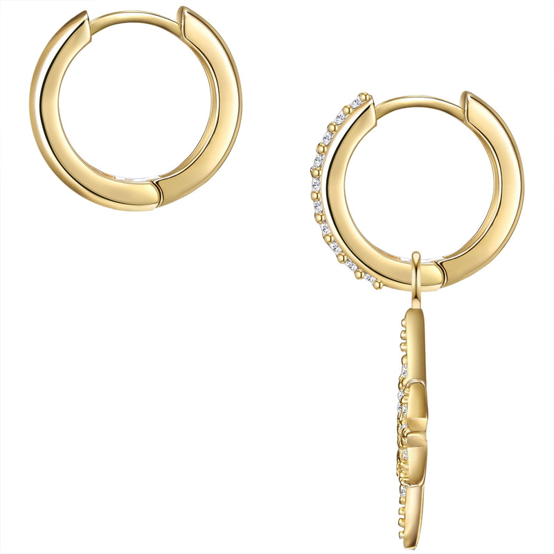 Goldene Creolen Stern