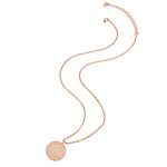 Silber Kette Münze roségold