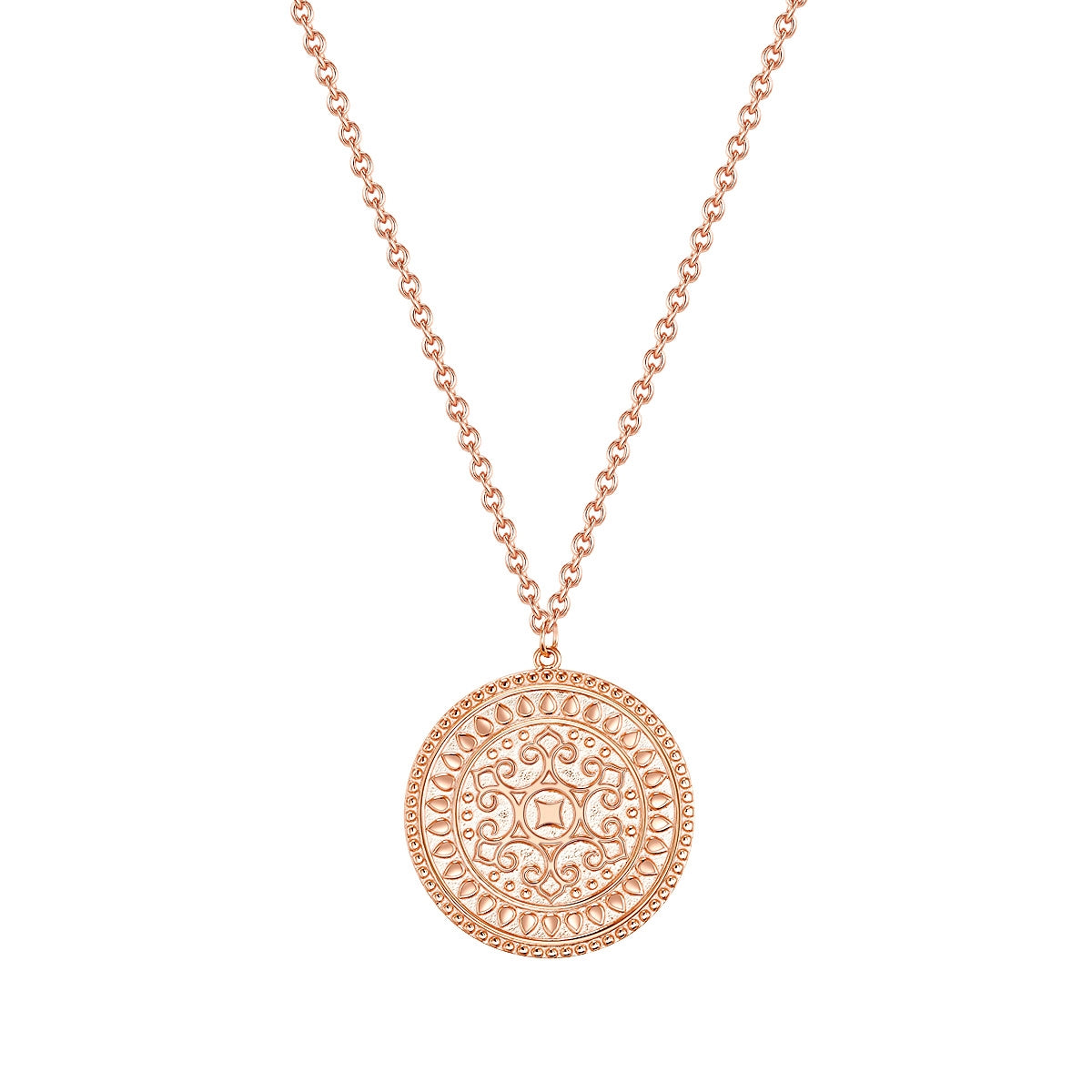 Silber Kette Münze roségold