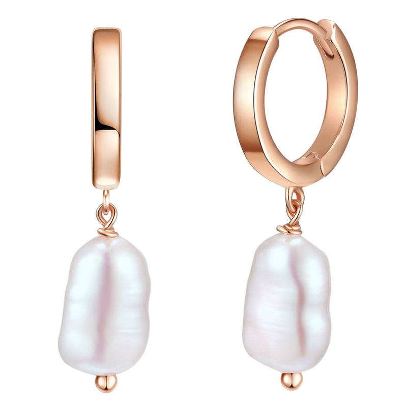 Creolen mit Perlen roségold