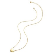 Herz Set Ohrstecker Kette Armband gold
