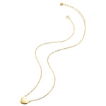 Herz Set Ohrstecker Kette Armband gold