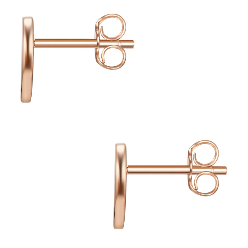 Herz Set Ohrstecker Kette Armband roségold