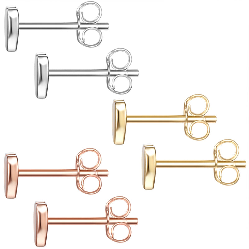 Ohrstecker HERZEN tri-color, 3er Set