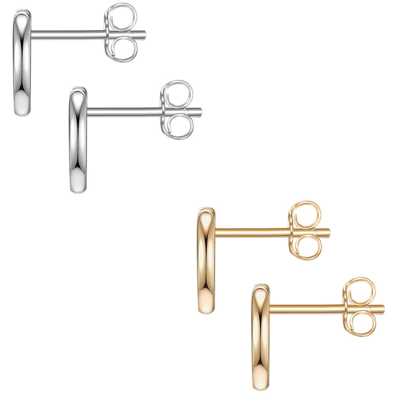 Ohrstecker HERZEN Bi-color, 2er Set