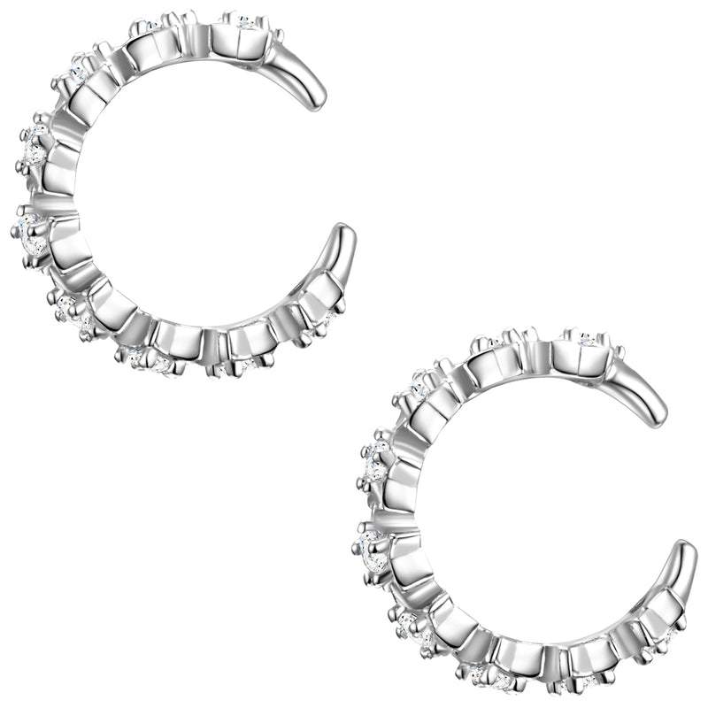 Ear cuff silber Sterne Zirkonia