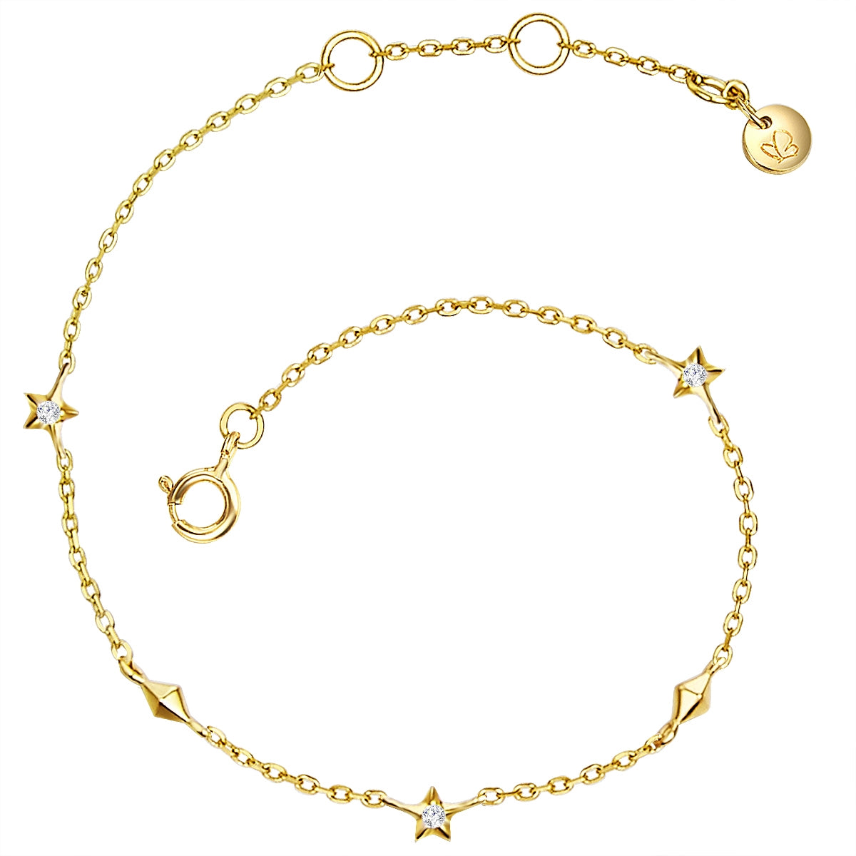 Armband gold mit Zirkonia