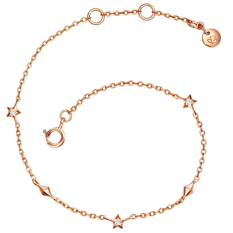 Armband Sterne roségold