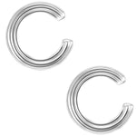 Ohrklemme silber, 2 Stück