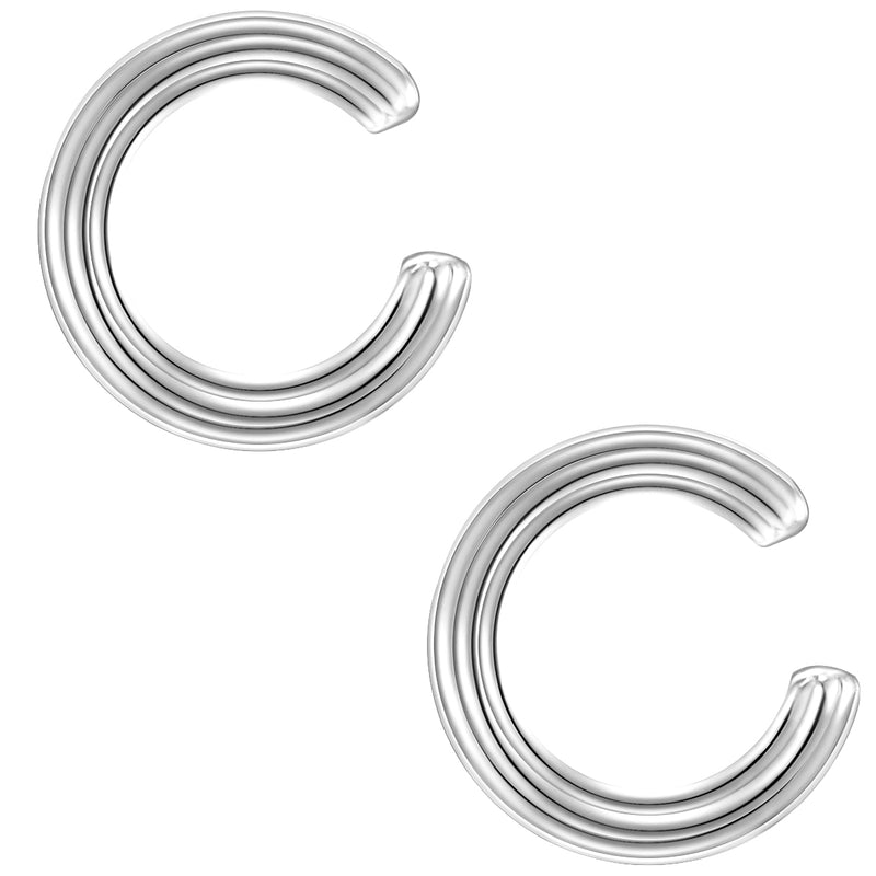 Ohrklemme silber, 2 Stück