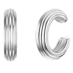 Ohrklemme silber, 2 Stück