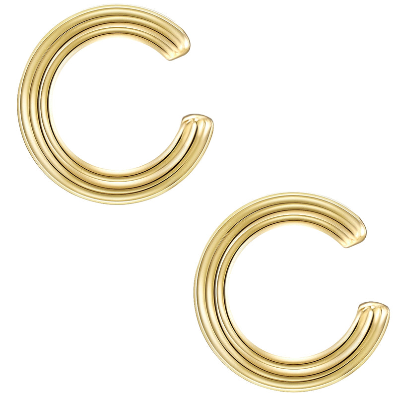 Ear cuff Chunky gold