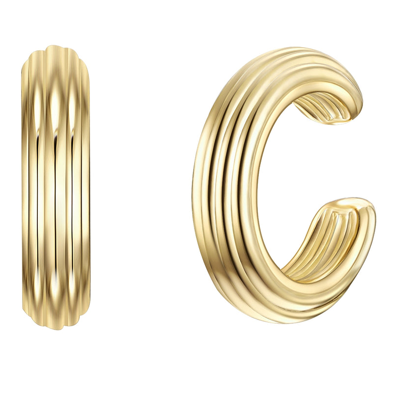 Ear cuff Chunky gold