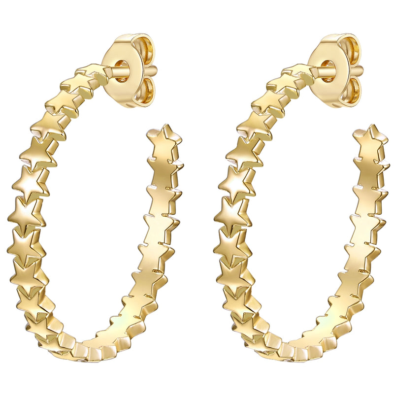 Creolen STERNE gelbgold