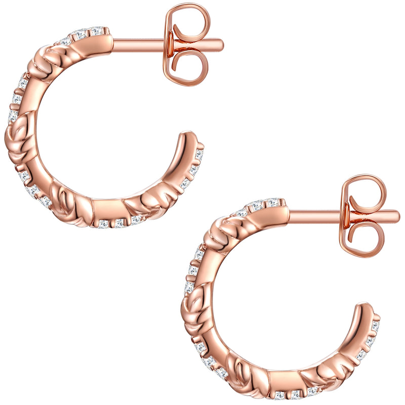 Creolen roségold mit Knoten