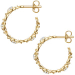 Creolen gold Chunky Zirkonia