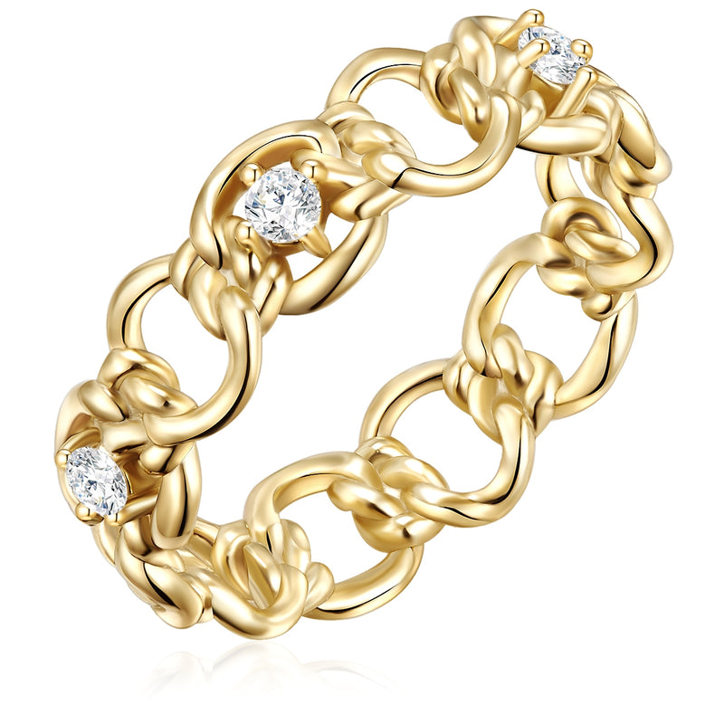 Silber Ring Trend Zirkonia
