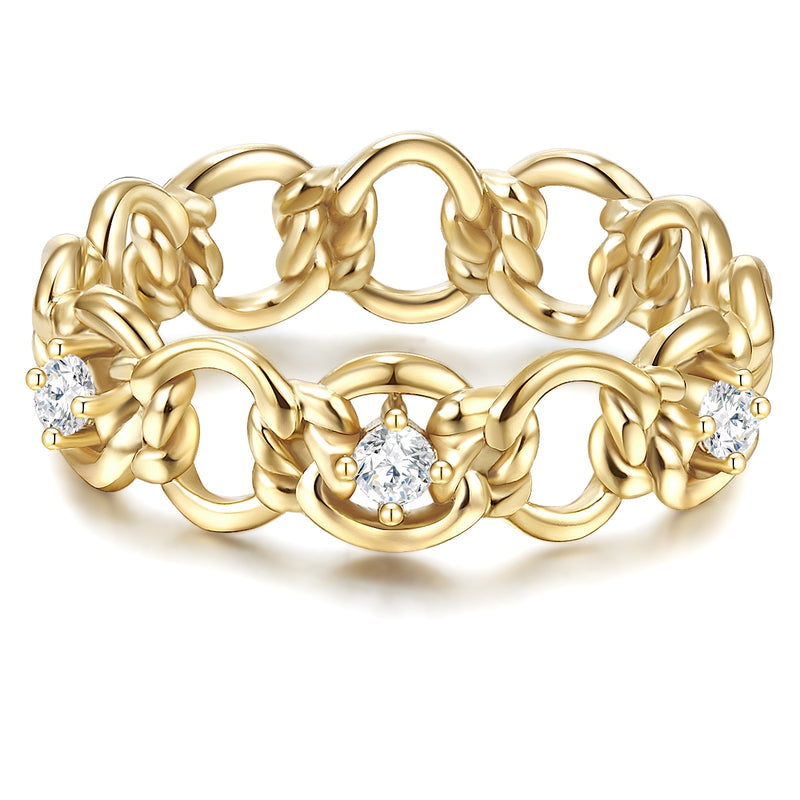Silber Ring Trend Zirkonia