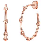 Creolen roségold Knoten
