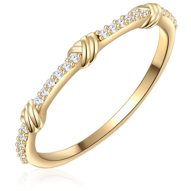 Ring Knoten Zirkonia