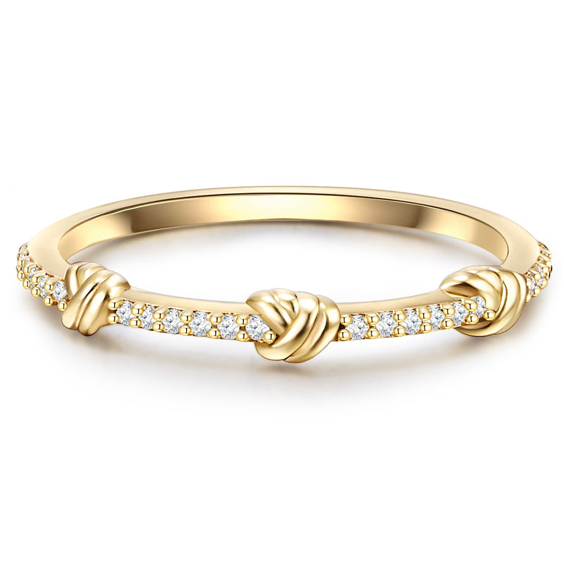 Ring Knoten Zirkonia