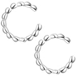 Ohrklemme silber, 2 Stück