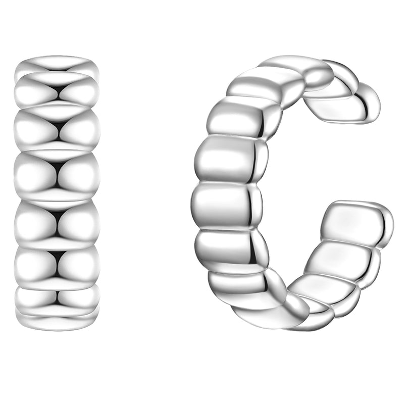 Ohrklemme silber, 2 Stück