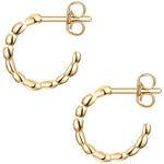 Creolen mit Zirkonia gelbgold