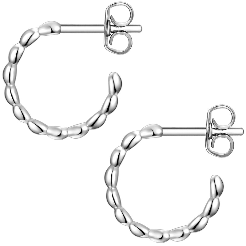 Halbcreolen Silber