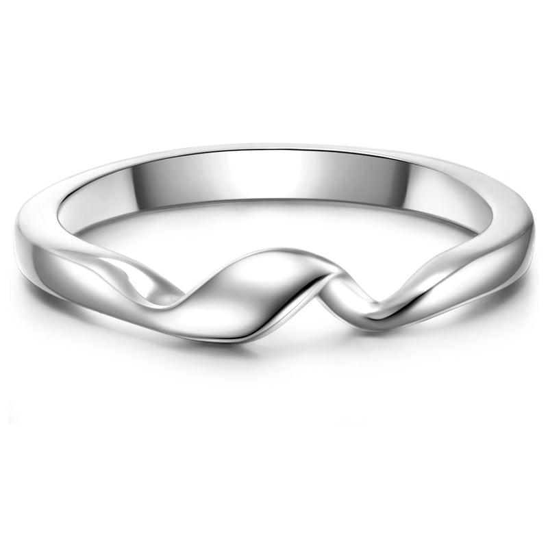 Ring GESCHWUNGEN silber